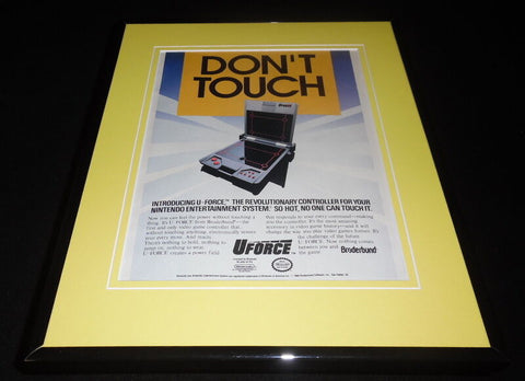 U Force 1988 NES Nintendo Broderbund 11x14 Framed ORIGINAL Vintage Advertisement