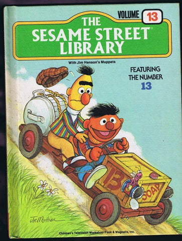 ORIGINAL Vintage 1978 Sesame Street Library Book #13 Bert Ernie  