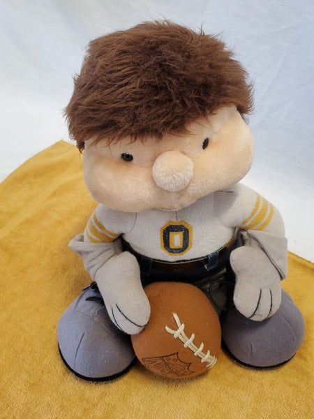 VINTAGE Pittsburgh Steelers Plush Doll with Hutch Football Helmet