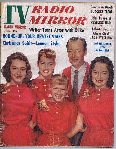 ORIGINAL Vintage January 1959 TV Radio Mirror Magazine Lennon Sisters