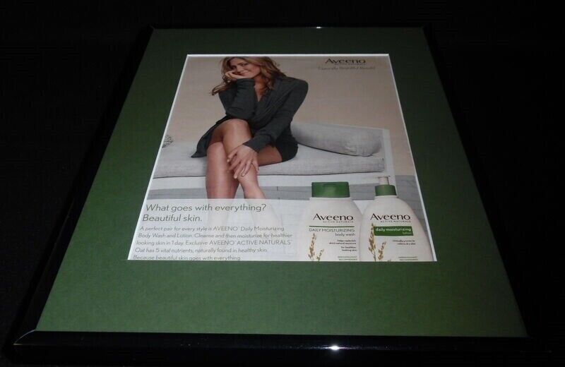 Jennifer Aniston 2015 Aveeno Moisturizer Framed 11x14 ORIGINAL Advertisement