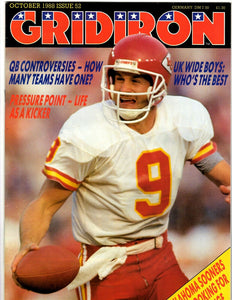 VINTAGE Oct 1988 NFL Gridiron Magazine Nick Lowery Chiefs