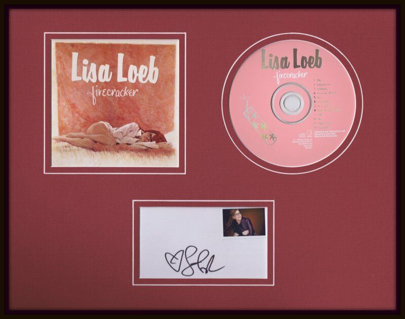 Lisa Loeb Signed Framed 11x14 Firecracker CD & Photo Set