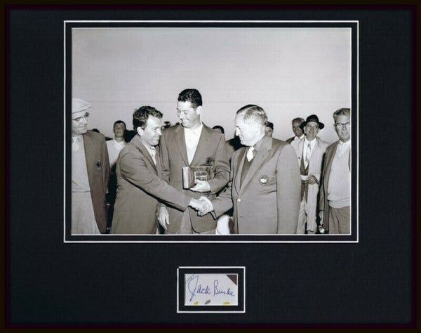 Jack Burke Signed Framed 11x14 Photo Display 1956 Masters