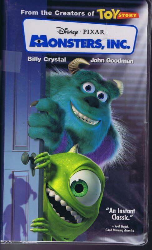 Monsters Inc VINTAGE VHS Cassette Clamshell Box Billy Crystal John Goodman