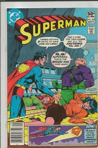 Superman #363 ORIGINAL Vintage 1981 DC Comics