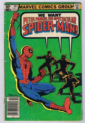 Spectacular Spider-Man #59 ORIGINAL Vintage 1981 Marvel Comics 