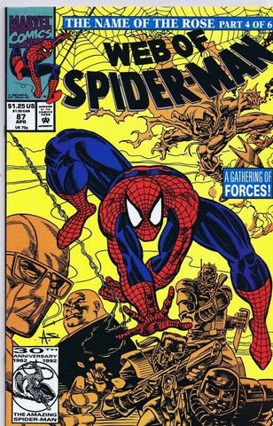 Web of Spiderman #87 ORIGINAL Vintage 1992 Marvel Comics 