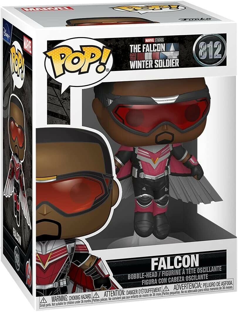 NEW SEALED 2021 Funko Pop Figure Falcon Winter Soldier Flying Anthony Mackie