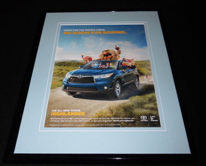 2014 Toyota Highlander / Muppets Framed 11x14 ORIGINAL Advertisement