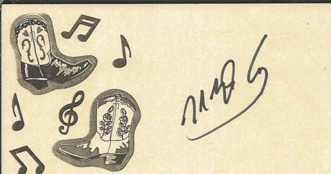 Neal McCoy Signed Country Music Card