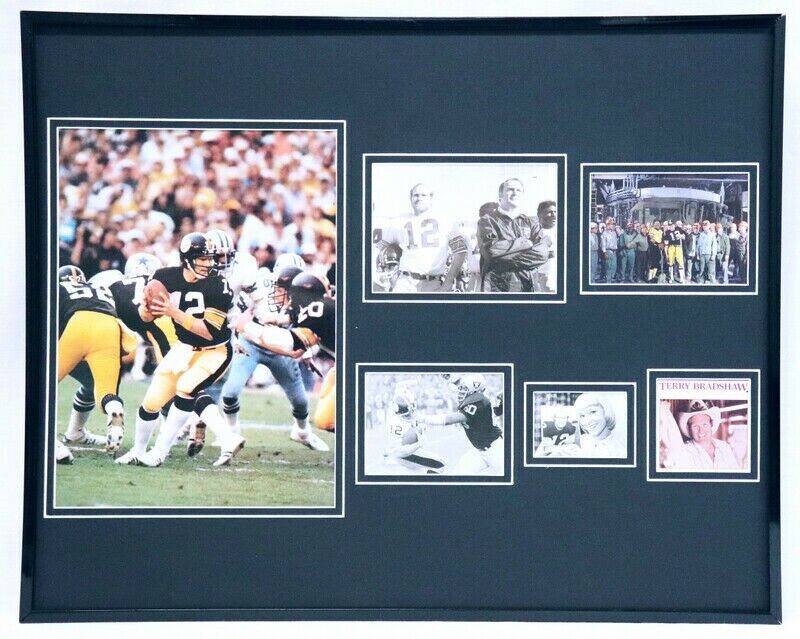 Terry Bradshaw Framed 16x20 Photo Collage Display Pittsburgh Steelers