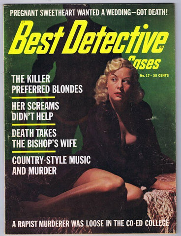 ORIGINAL Vintage 1968 Best Detective Magazine #17 GGA