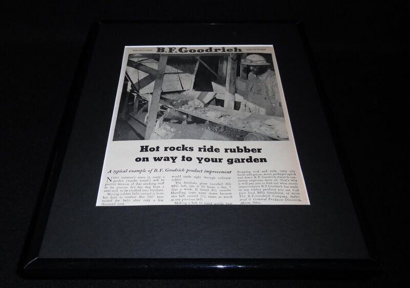 1951 BF Goodrich Rubber 11x14 Framed ORIGINAL Vintage Advertisement