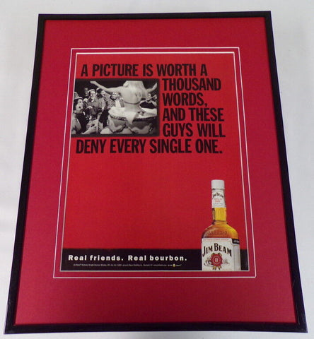 2001 Jim Beam Whiskey / Stripper Framed 11x14 ORIGINAL Advertisement