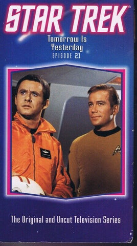 Star Trek Episode 21 Tomorrow is Yesterday VINTAGE VHS Cassette  