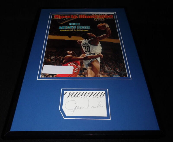 Gene Banks Signed Framed 1978 Sports Illustrated Cover Display Duke