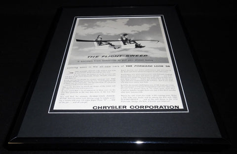 1956 Chrysler Flight Sweep 11x14 Framed ORIGINAL Vintage Advertisement