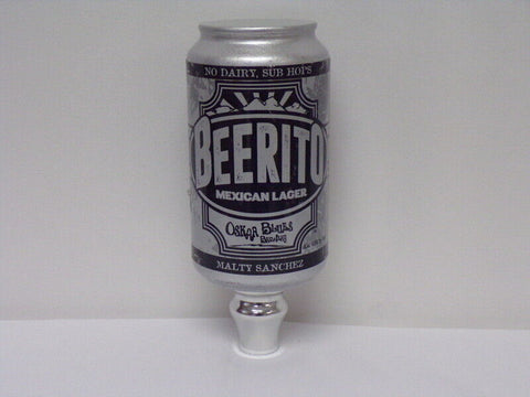 ORIGINAL Vintage Oskar Blues Beerito Mexican Beer Keg Tap Handle