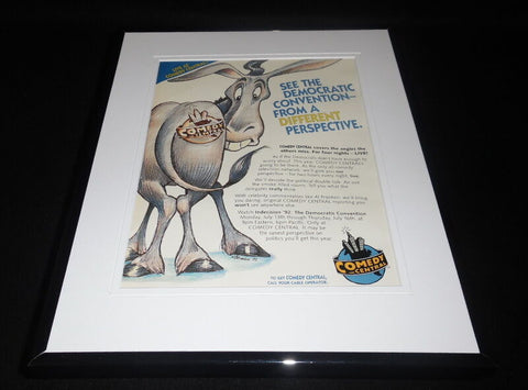 Comedy Central at 1992 Democratic Convention Framed 11x14 ORIGINAL Advertisement