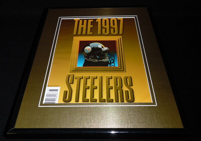 1997 Pittsburgh Steelers Framed 11x14 ORIGINAL Yearbook Cover