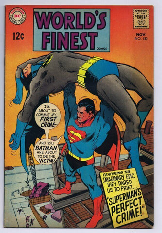 World's Finest #180 Superman Batman ORIGINAL Vintage 1968 DC Comics 