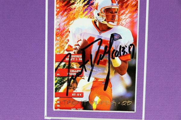 Trent Dilfer Super Bowl XXXV Signed Framed 16x20 Photo Display Ravens