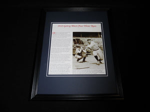 Lou Gehrig Hits 4 HR 1932 Yankees Framed 11x14 Photo Display 