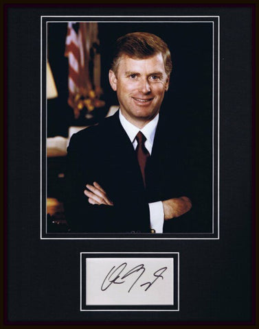 VP Dan Quayle Signed Framed 11x14 Photo Display JSA