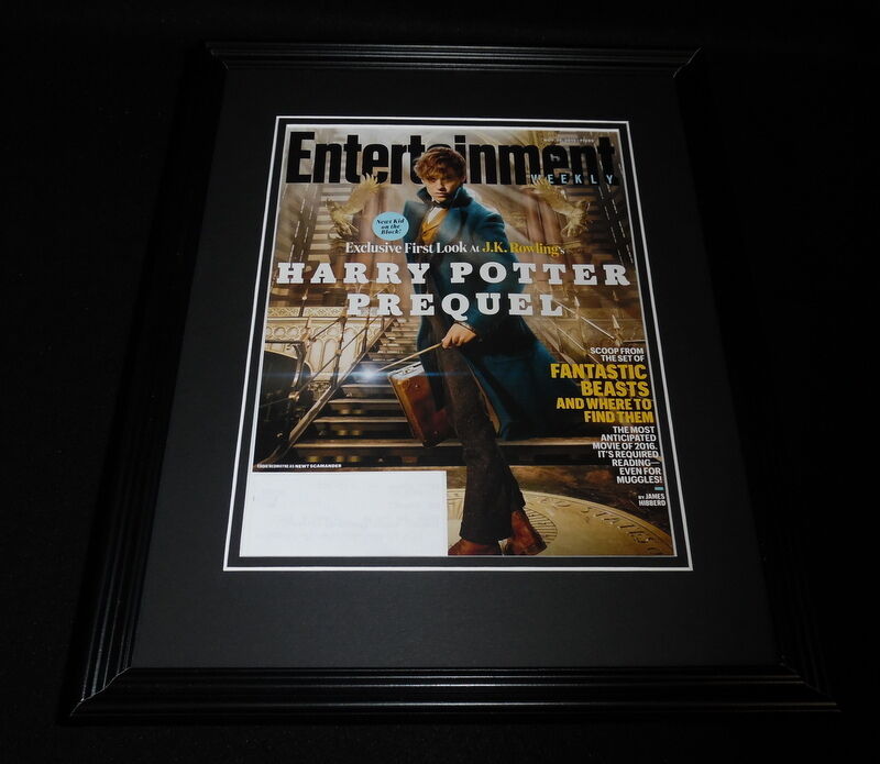 Eddie Redmayne Harry Potter Framed ORIGINAL 2015 Entertainment Weekly Cover