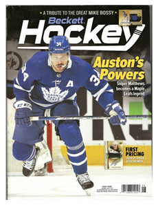 Beckett Hockey Card Magazine June 2022 Auston Matthews