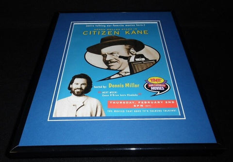 Citizen Kane 1995 TNT Framed 11x14 ORIGINAL Advertisement Orson Welles