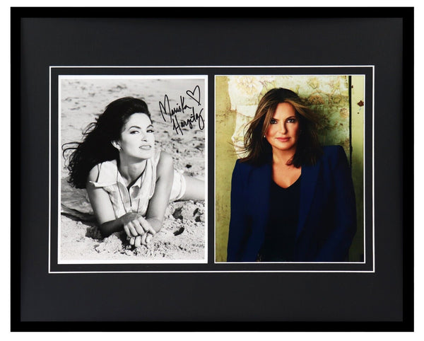 Mariska Hargitay Signed Framed 16x20 Photo Display AW Law & Order