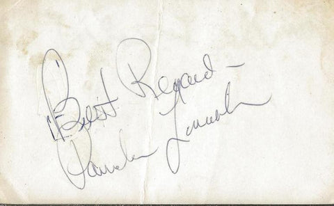 Pamela Lincoln Signed 3x5 Index Card Tootsie The Doctors