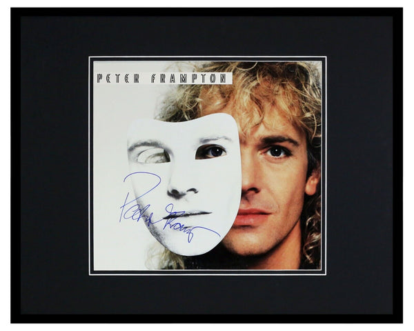 Peter Frampton Signed Framed Premonition 1986 Record Album Display JSA 