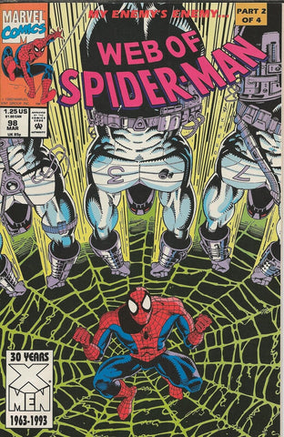 Web of Spider-Man #98 ORIGINAL Vintage 1993 Marvel Comics 