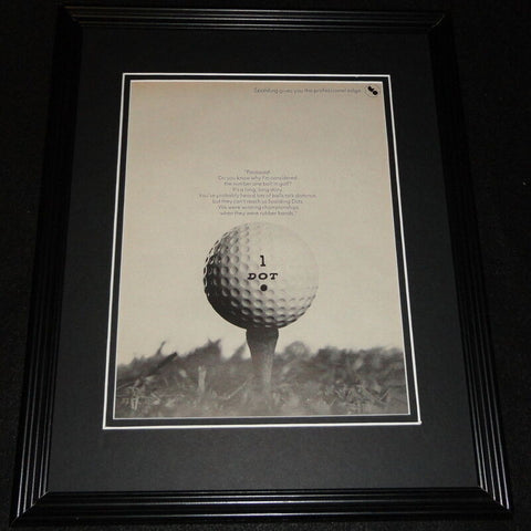 1966 Spalding Dot Golf Balls 11x14 Framed ORIGINAL Advertisement