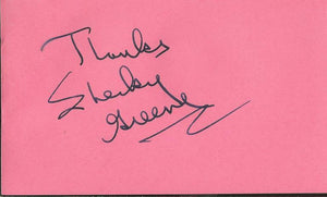 Shecky Greene Signed Vintage 3x5 Index Card JSA 