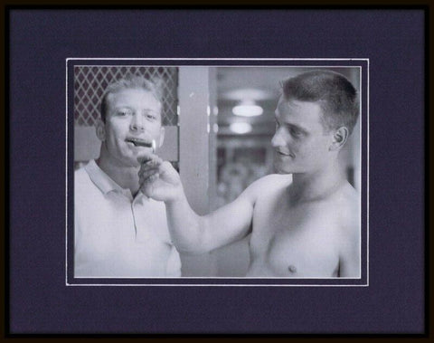 Mickey Mantle Roger Maris Smoking Framed 11x14 Photo Display Yankees