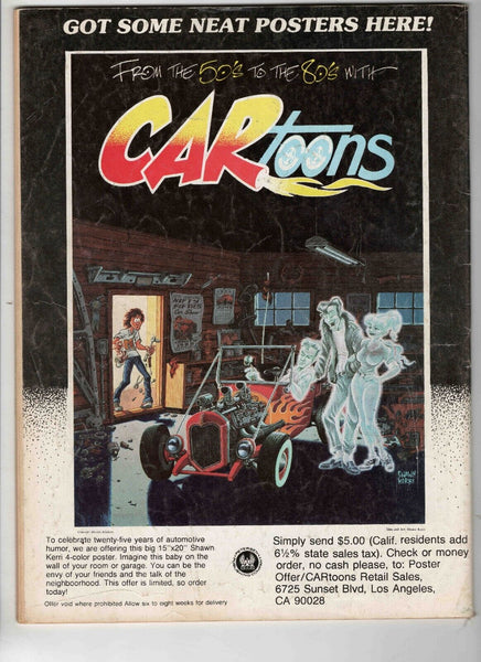 VINTAGE Aug 1986 Car Toons Magazine