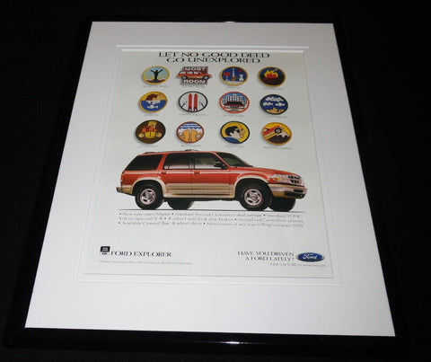 1997 Ford Explorer Framed 11x14 ORIGINAL Advertisement 