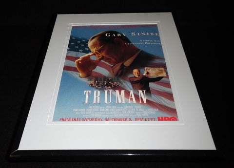 Truman 1995 HBO 11x14 Framed ORIGINAL Advertisement Gary Sinise