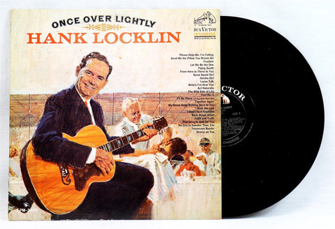 VINTAGE Hank Locklin Once Over Lightly LP Vinyl Record Album 