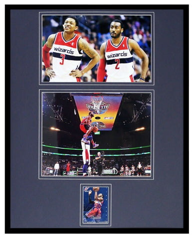 John Wall Signed Framed 16x20 Photo Display w/ Bradley Beal Wizards