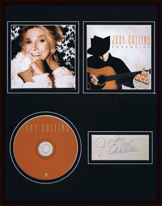 Judy Collins Signed Framed 11x14 Photo & Essential CD Display JSA 