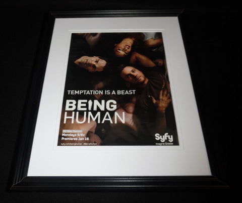 Being Human 2012 Syfy Framed 11x14 ORIGINAL Advertisement Meaghan Rath