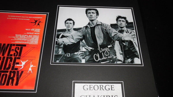 George Chakiris Signed Framed 16x20 Photo Poster Set AW West Side Story