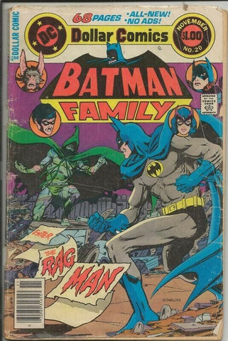 Batman Family #20 ORIGINAL Vintage 1978 DC Comics 