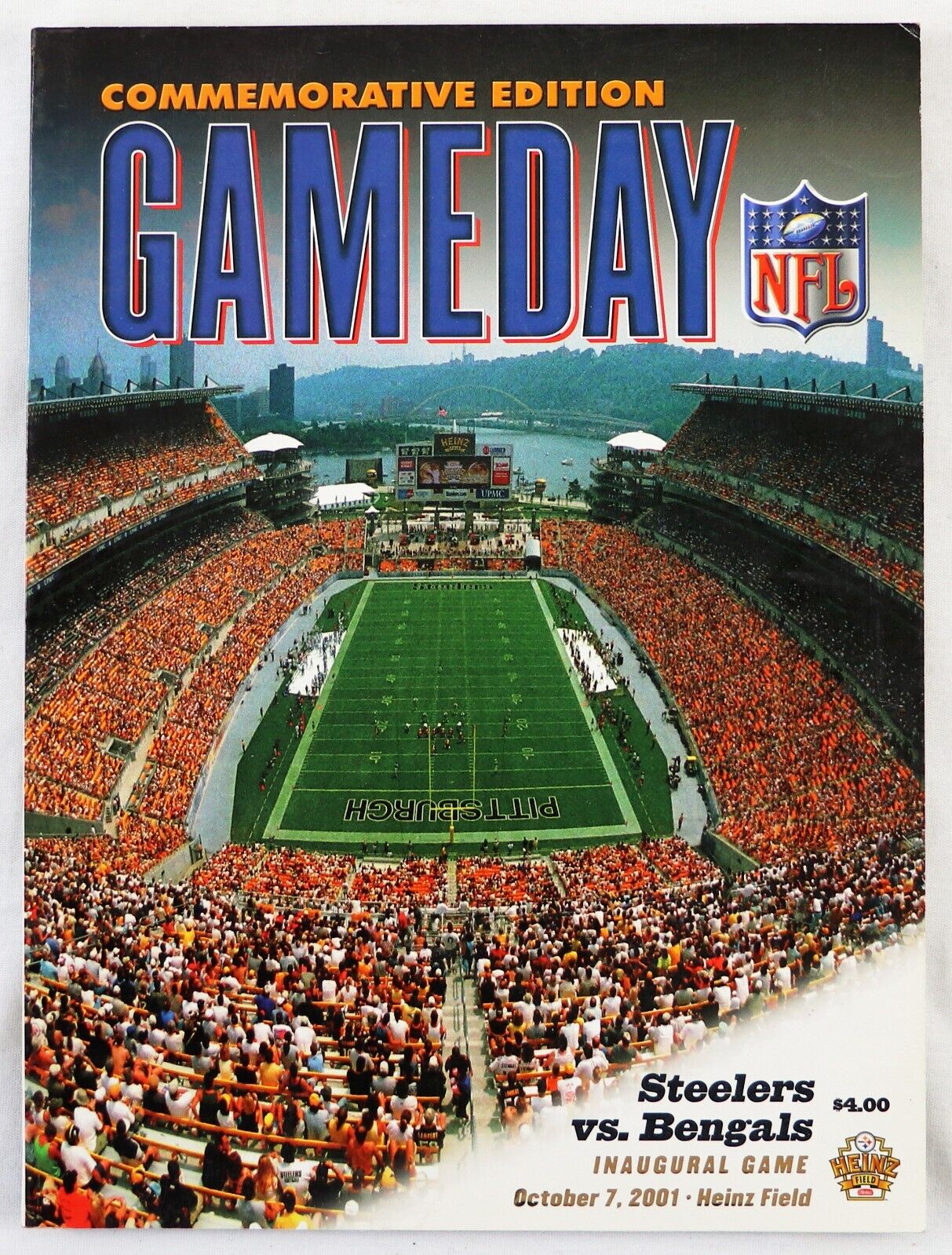 VINTAGE Oct 7 2001 Pittsburgh Steelers 1st Heinz Field Regular Season Program