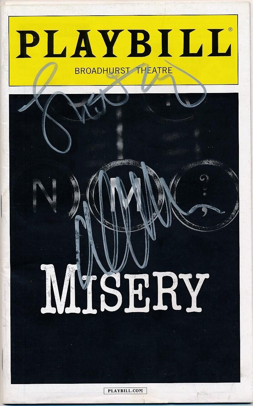 Bruce Willis & Laurie Metcalf Signed December 2015 Misery Playbill Program